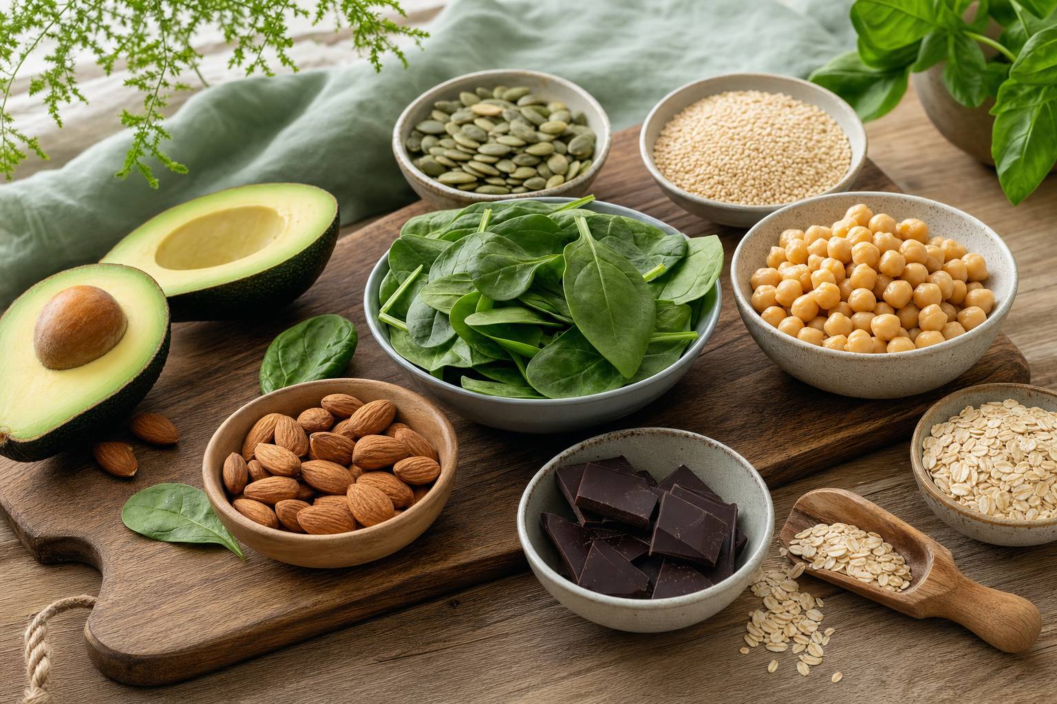 Alimentos ricos en magnesio para deportistas: funciones, beneficios y lista práctica