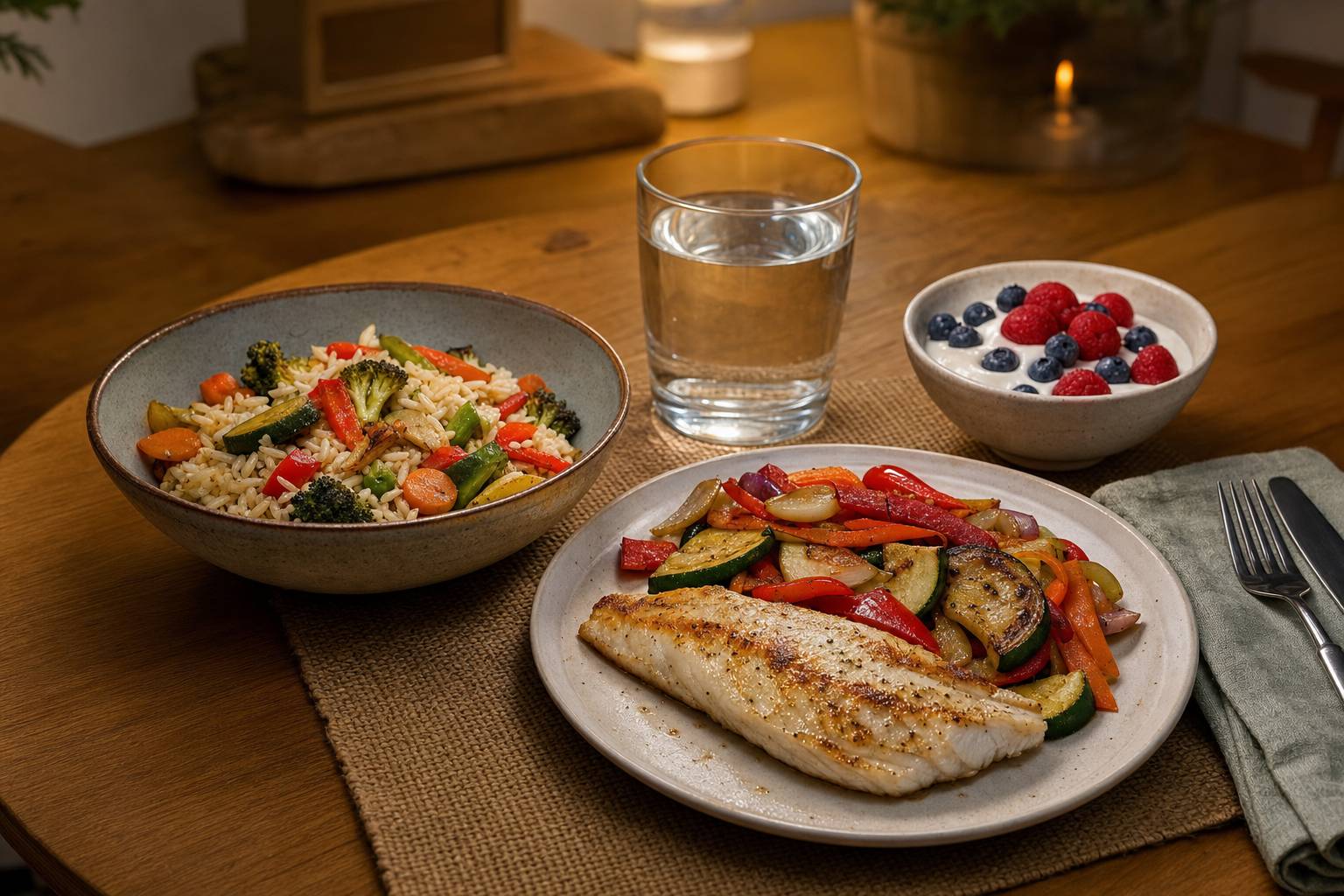 Qué cenar después de entrenar por la noche