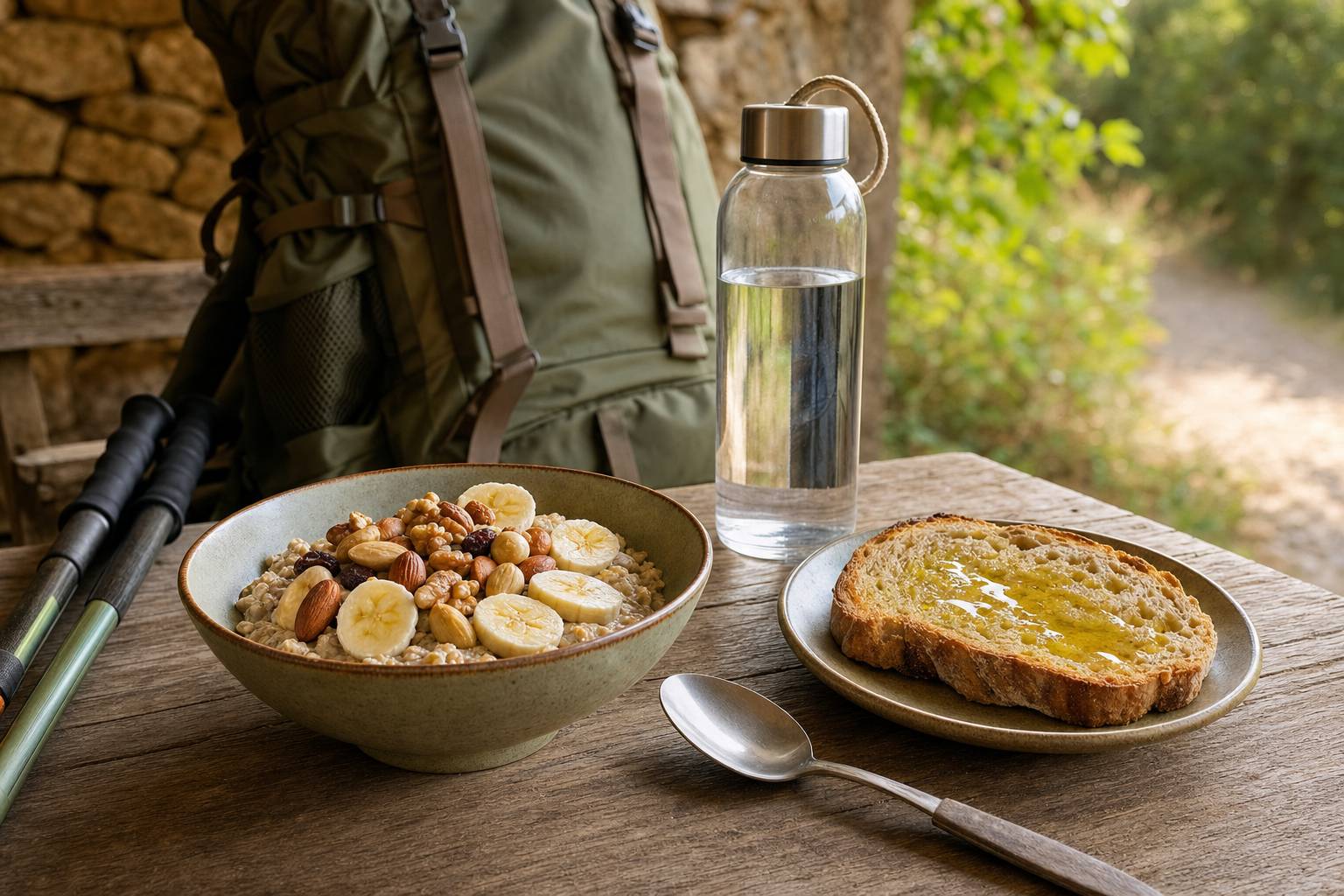 Qué comer antes de una caminata larga